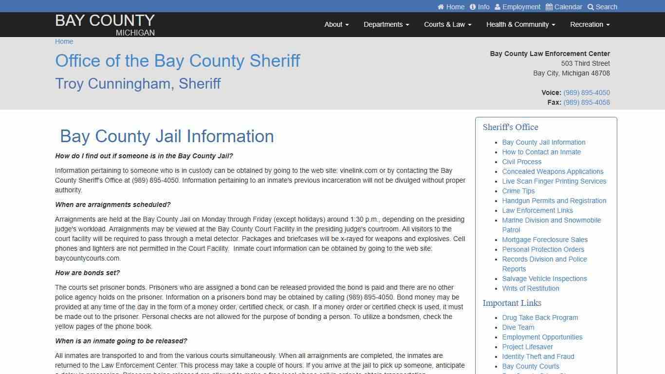 Jail Information